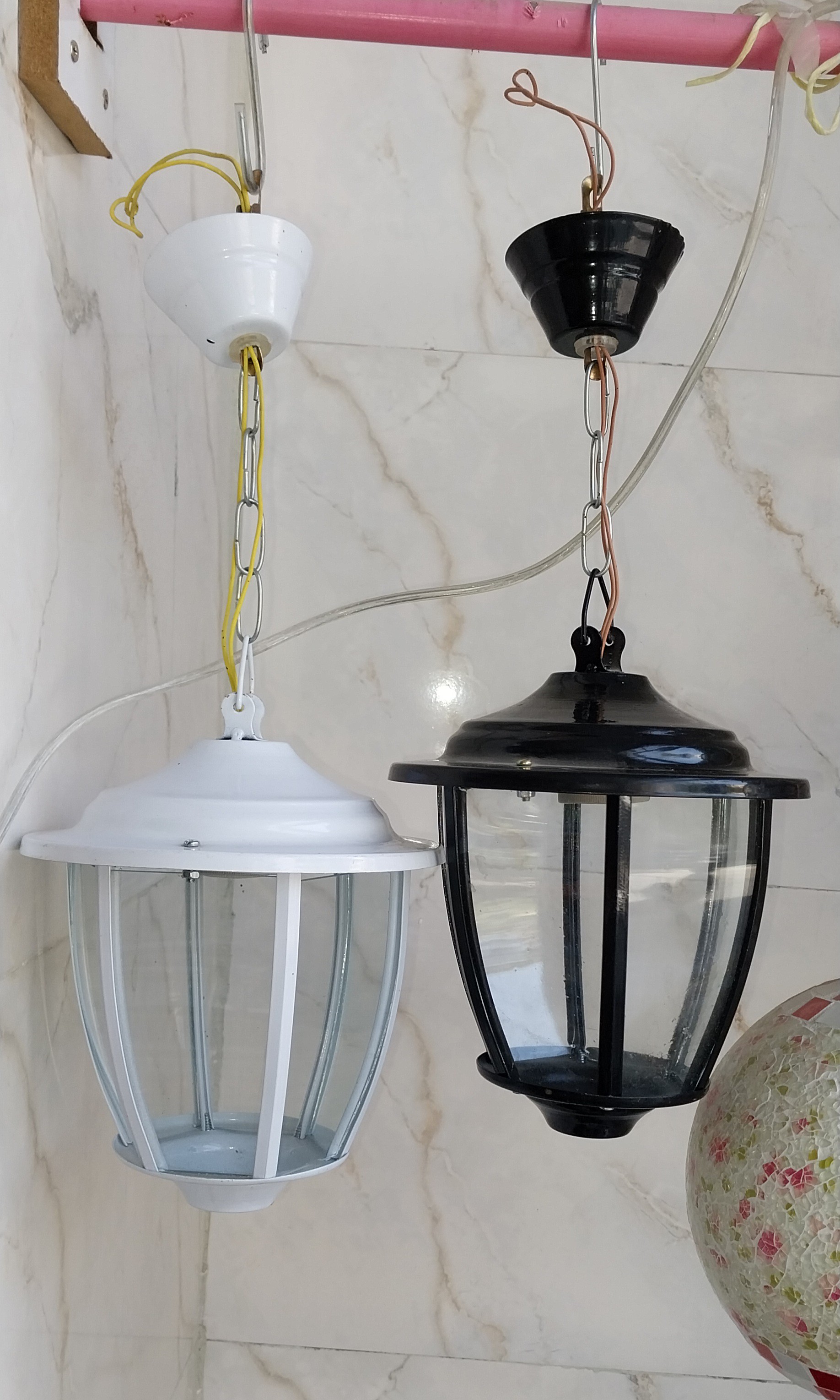 چراغ آویز فلزی حیاط باغ