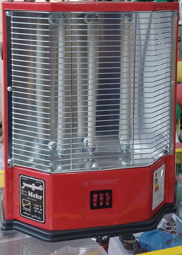 بخاری برقی گرما گستر مهر مدل تویست _ بدون فن