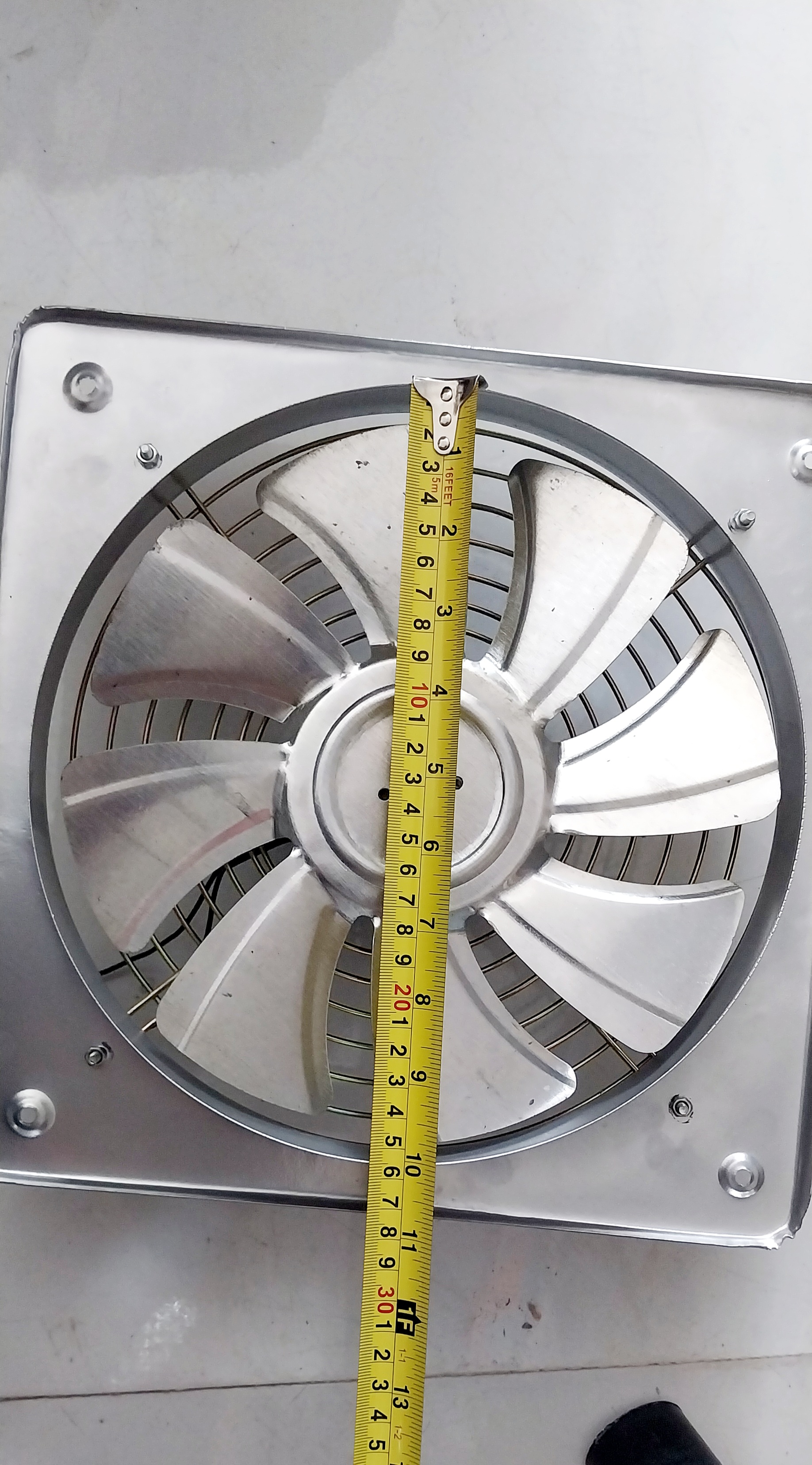 هواکش خانگی فلزی 25cm خزر فن مدلABB