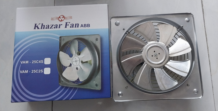 هواکش خانگی فلزی 25cm خزر فن مدلABB